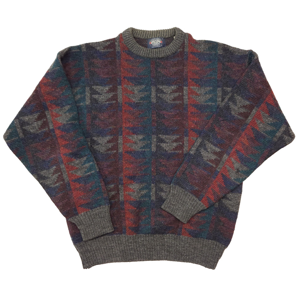 Vintage Knights Bridge Knit Sweater Men's Large Wool Blend England Granndpa